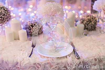 Wedding table Stock Photo