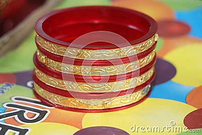 INDIAN KANGAN FOR MARRIAGE PUJA Stock Photo