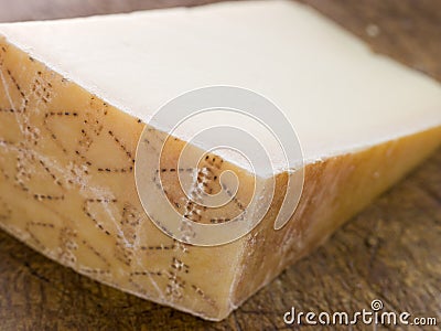 Wedge of Parmesan Cheese Stock Photo