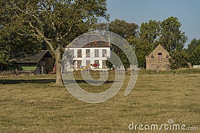 Farmhouse in the countryside near Bruges Belgium Stock Photo