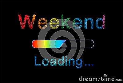 Weekend loading Stock Photo