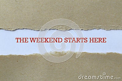 The weekend starts here Stock Photo