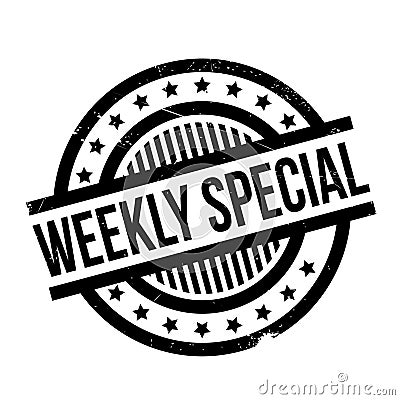 Weekly Special rubber stamp Stock Photo