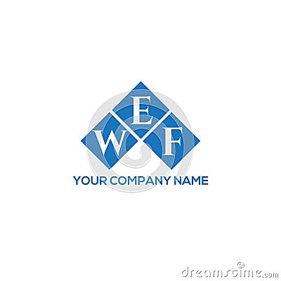 WEF letter logo design on BLACK background. WEF creative initials letter logo concept. WEF letter design.WEF letter logo design on Vector Illustration