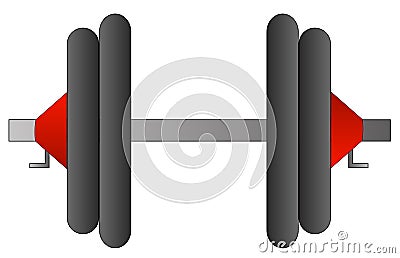 Weight dumbell Vector Illustration