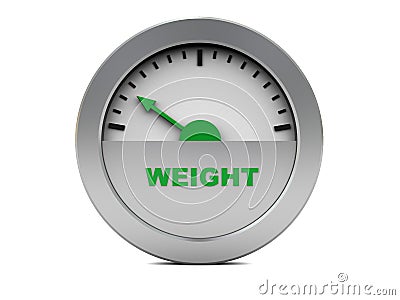 Weight gauge Cartoon Illustration