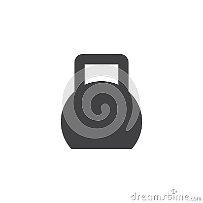 Weight, kettle bell vector icon Vector Illustration