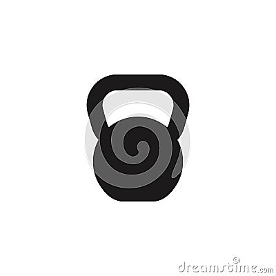 Weight kettle sport equipment icon Vector Illustration