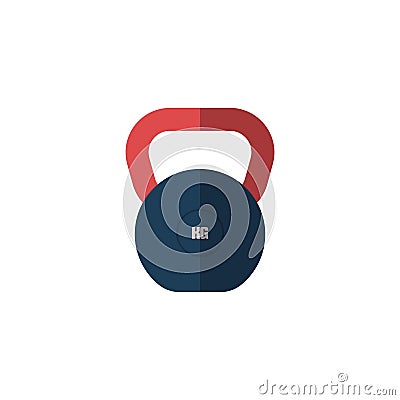 Weight kettle sport equipment icon Vector Illustration