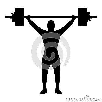 Weight lift isolated - PNG Cartoon Illustration