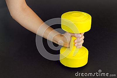 Weight lifting Stock Photo