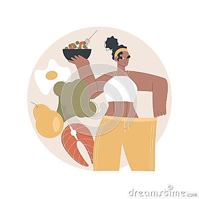 Weight loss diet abstract concept vector illustration. Vector Illustration