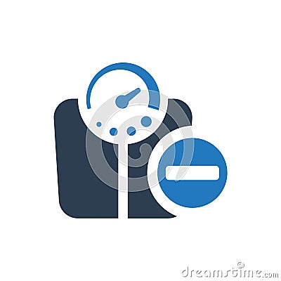Weight Loss Icon Vector Illustration