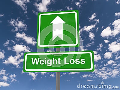 Weight loss sign Stock Photo