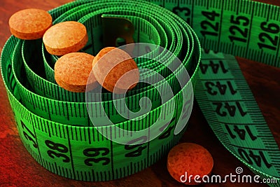 Weight loss supplements. Stock Photo