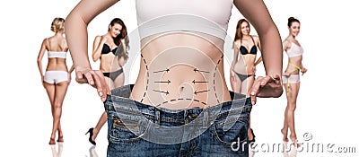 Weight loss Stock Photo