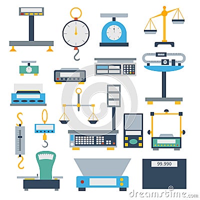 Weight measurement instrumentation tool vector. Vector Illustration