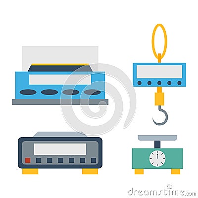 Weight measurement instrumentation tool vector. Vector Illustration