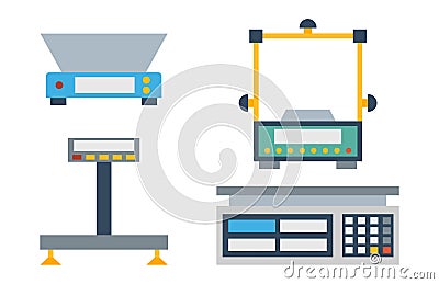 Weight measurement instrumentation tool vector. Vector Illustration