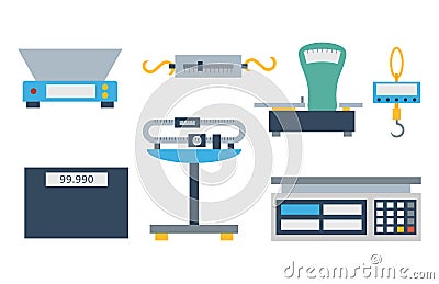 Weight measurement instrumentation tool vector. Vector Illustration