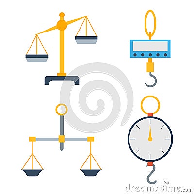 Weight measurement instrumentation tool vector. Vector Illustration