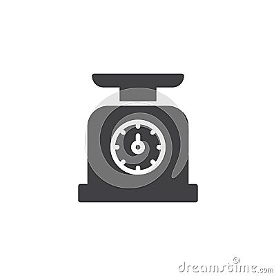 Weight scale vector icon Vector Illustration