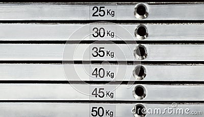 Weight stack abstract Stock Photo