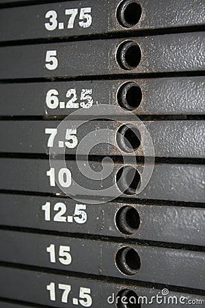 Weight Stack Scale Stock Photo