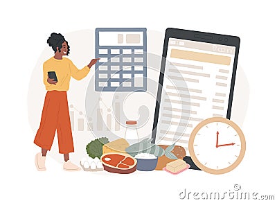 Weight watchers freestyle isolated concept vector illustration. Vector Illustration