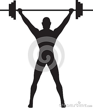 Weightlifter Vector Illustration