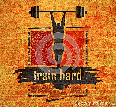 Weights dont lift themselves. Motivation Quote. Stock Photo