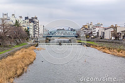 Saigawa River, Kanazawa, Japan Stock Photo