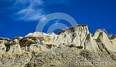 Rock formations at the Ah-shi-sle-pah Wash, Wilderness Study Area, New Mexico Stock Photo