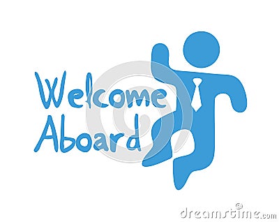 Welcome aboard symbol Vector Illustration