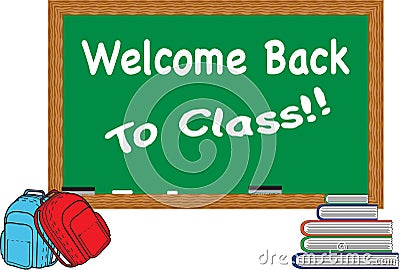 Welcome back to class Stock Photo