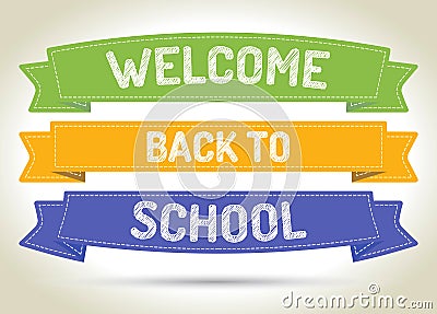 Welcome back to school Vector Illustration