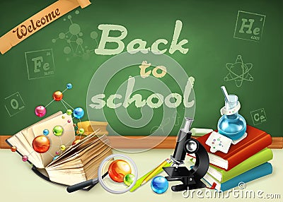 Welcome back to school Vector Illustration