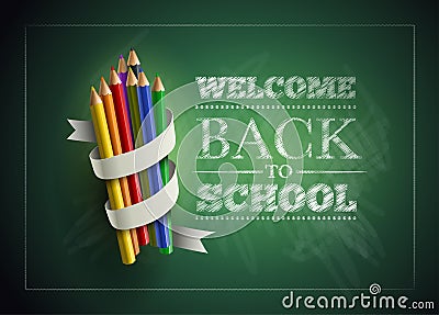 Welcome back to school Vector Illustration