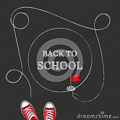 Welcome back to school Vector Illustration