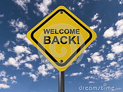 Welcome back Stock Photo