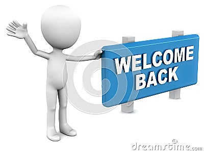 Welcome back Stock Photo