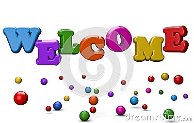 Welcome 3D Stock Photo