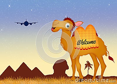 Welcome in Egypt Stock Photo