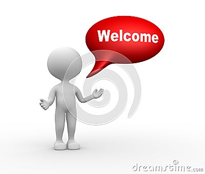 Welcome gesture Stock Photo