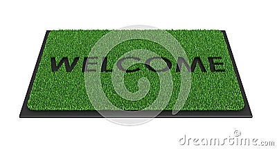 Welcome mat Stock Photo