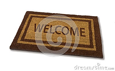 Welcome Mat Stock Photo