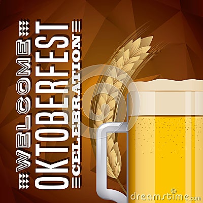 Welcome oktoberfest Vector Illustration