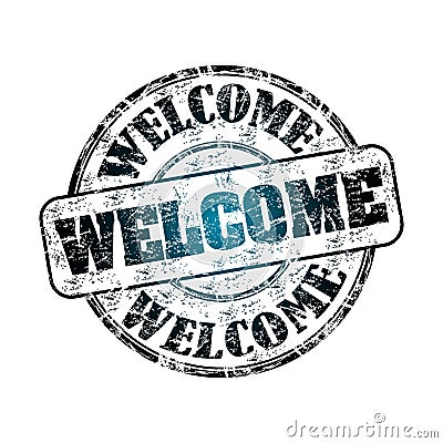 Welcome rubber stamp Vector Illustration