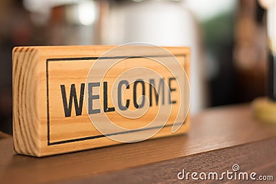 Welcome sign. Stock Photo