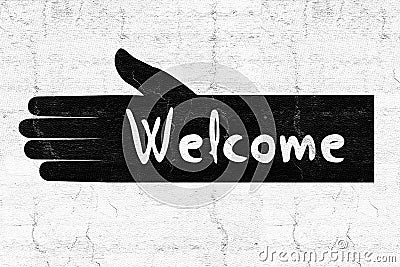 Welcome symbol Stock Photo